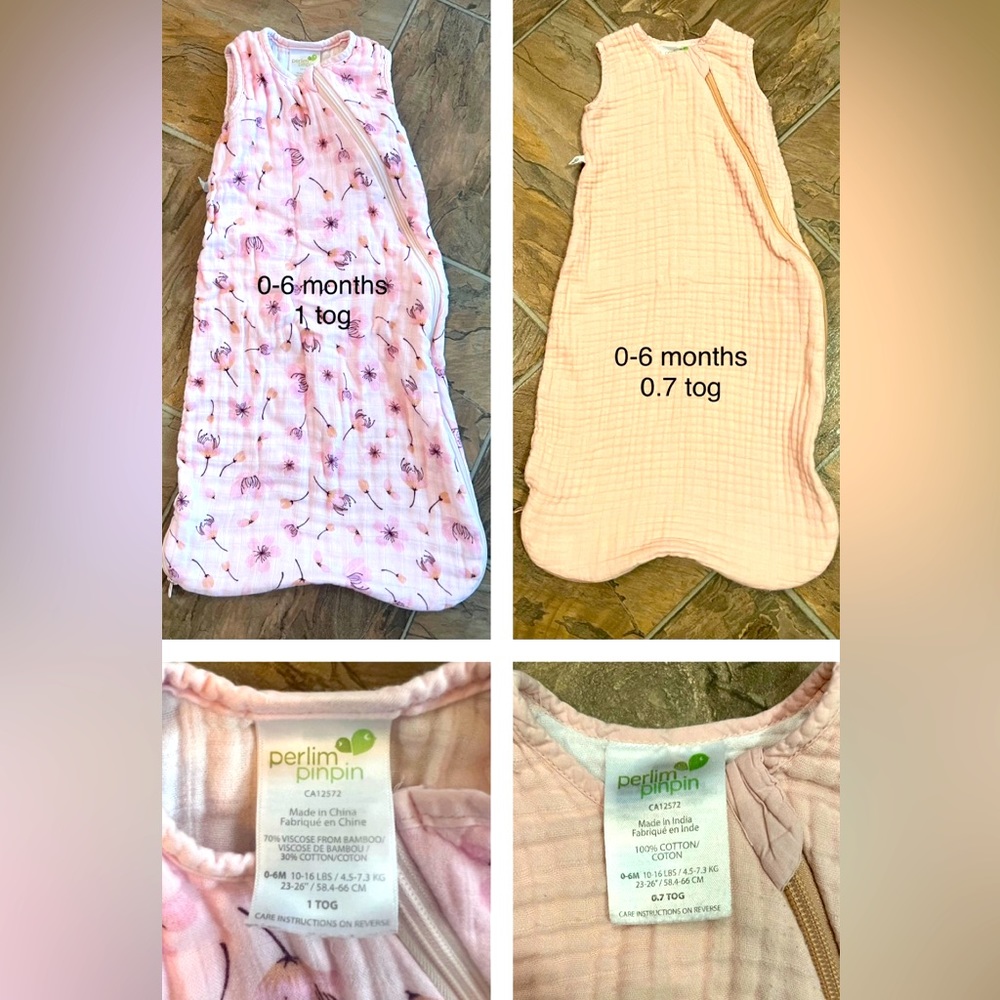 0-6 & 0-12 months Perlimpinpin Sleep Bags